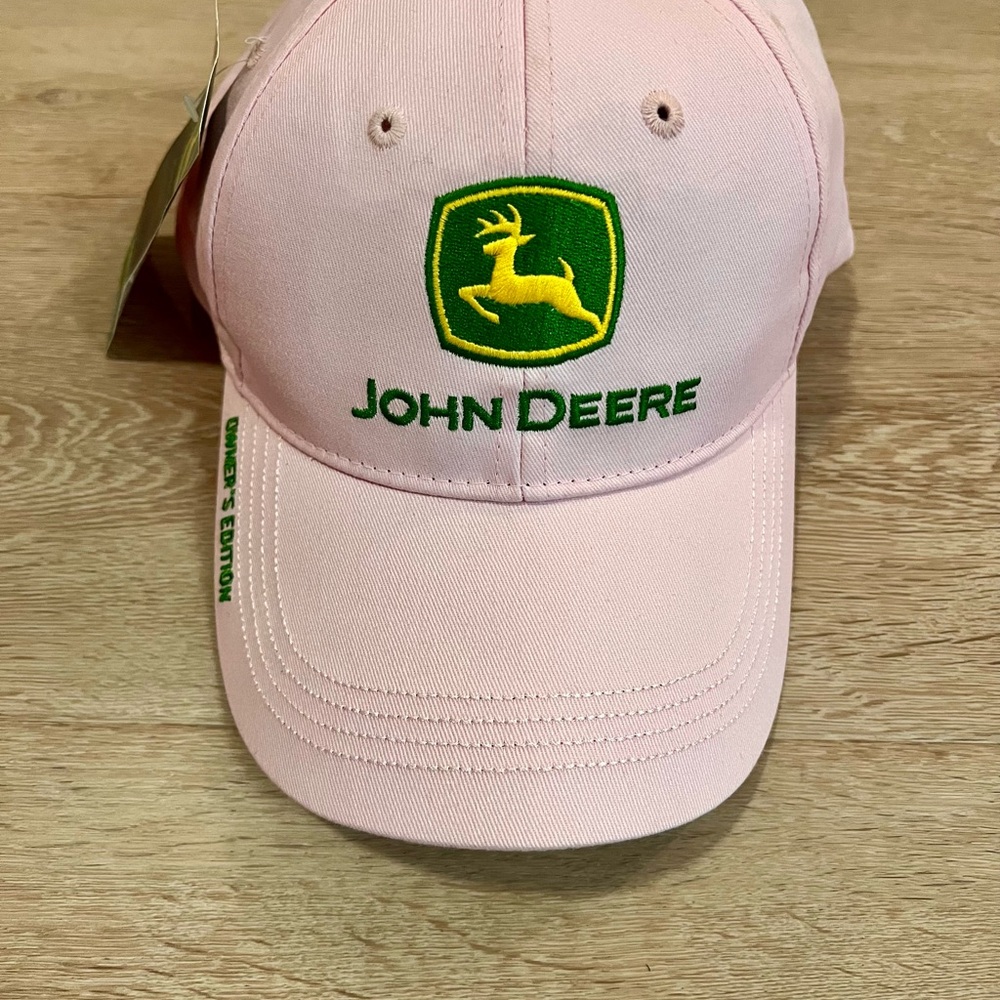John Deere Light Pink Hat Owner’s Edition NWT